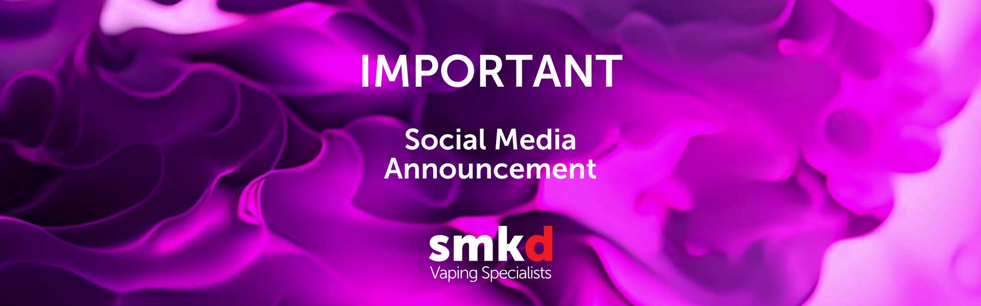 Important Social Media Announcement