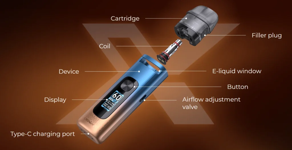 uwell crown x device components