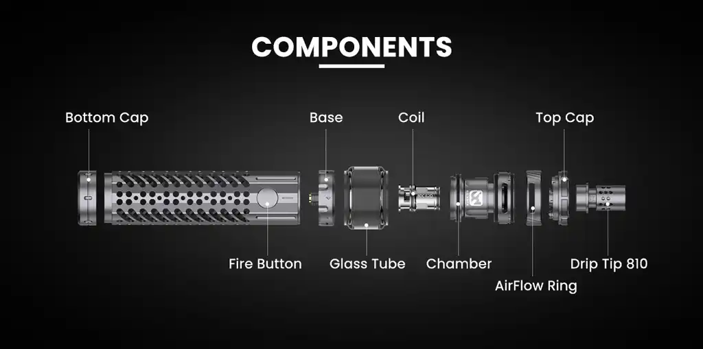 BD Vape Blaster Vape Kit Components