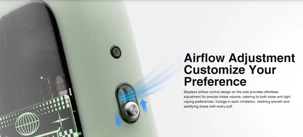 Lost Vape Ursa Epoch Pod Kit Airflow Specifications